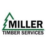 The miller timber services logo has a pine tree on it.