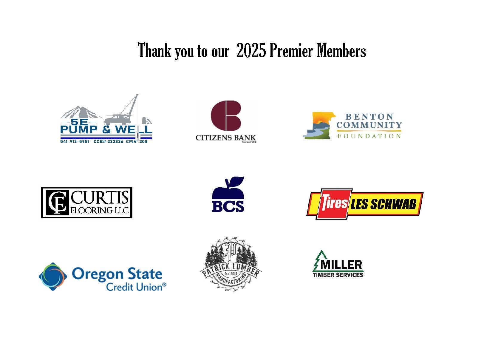 A list of sponsors including citizens bank and oregon state credit union