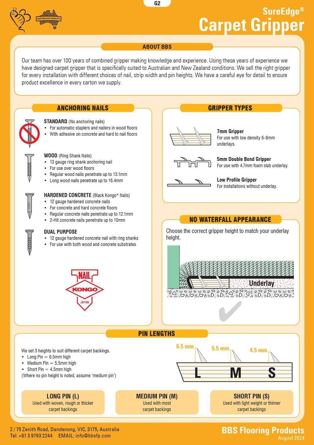 SureEdge Carpet Gripper Page 2