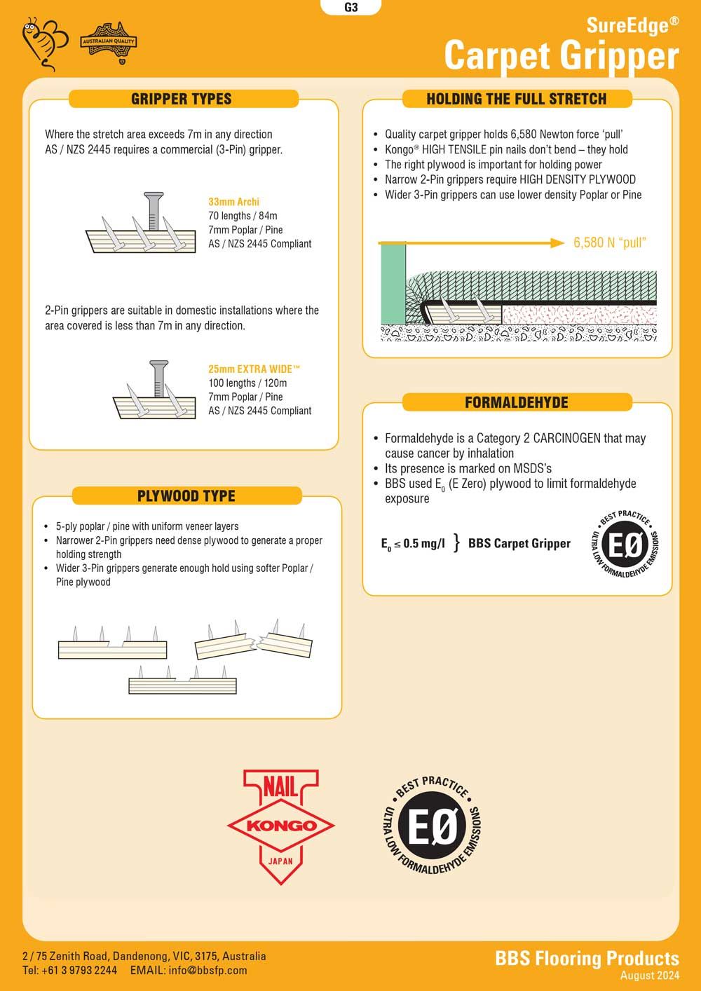 SureEdge Carpet Gripper Page 3