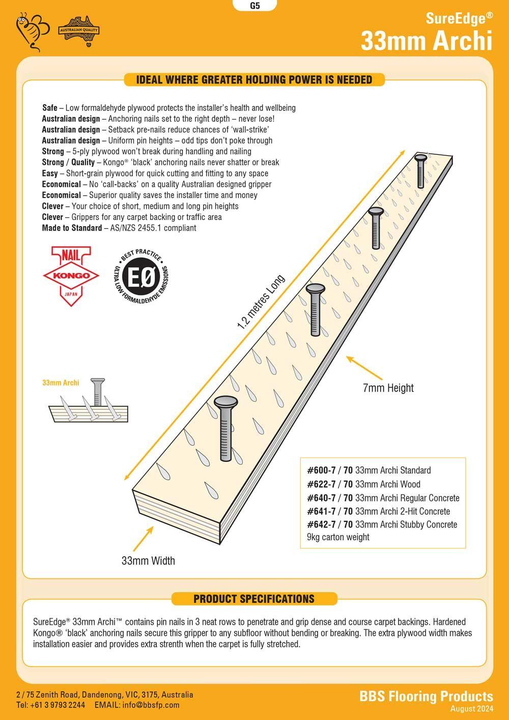 SureEdge Carpet Gripper Page 5