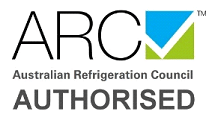 The logo for the australian refrigeration council is authorised.