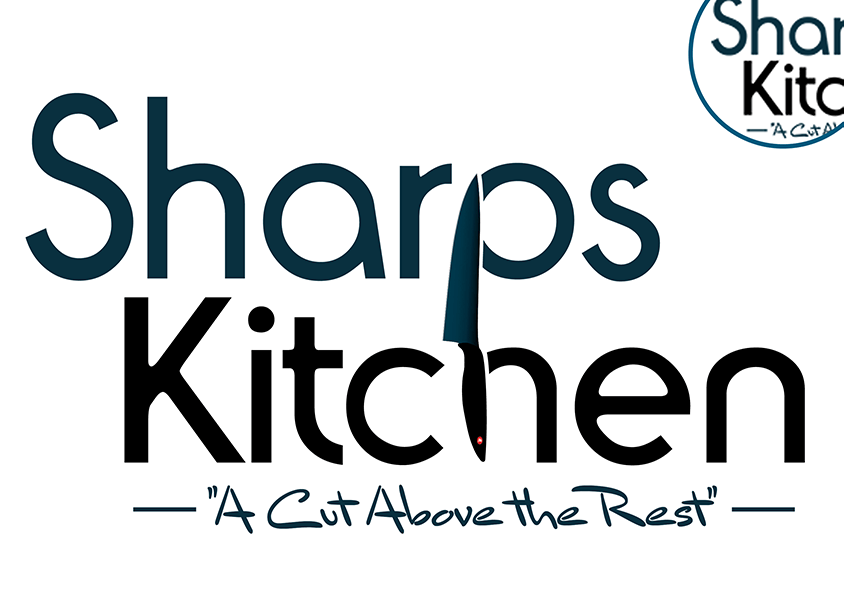 Sharps kitchen logo redrawing example