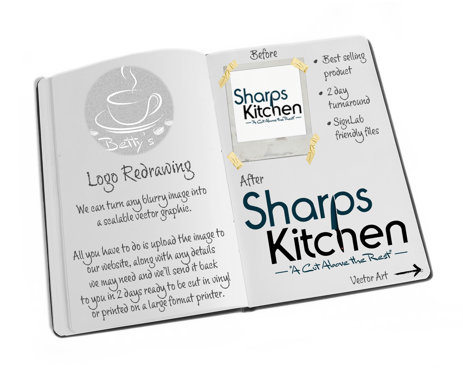 logo redrawing information
