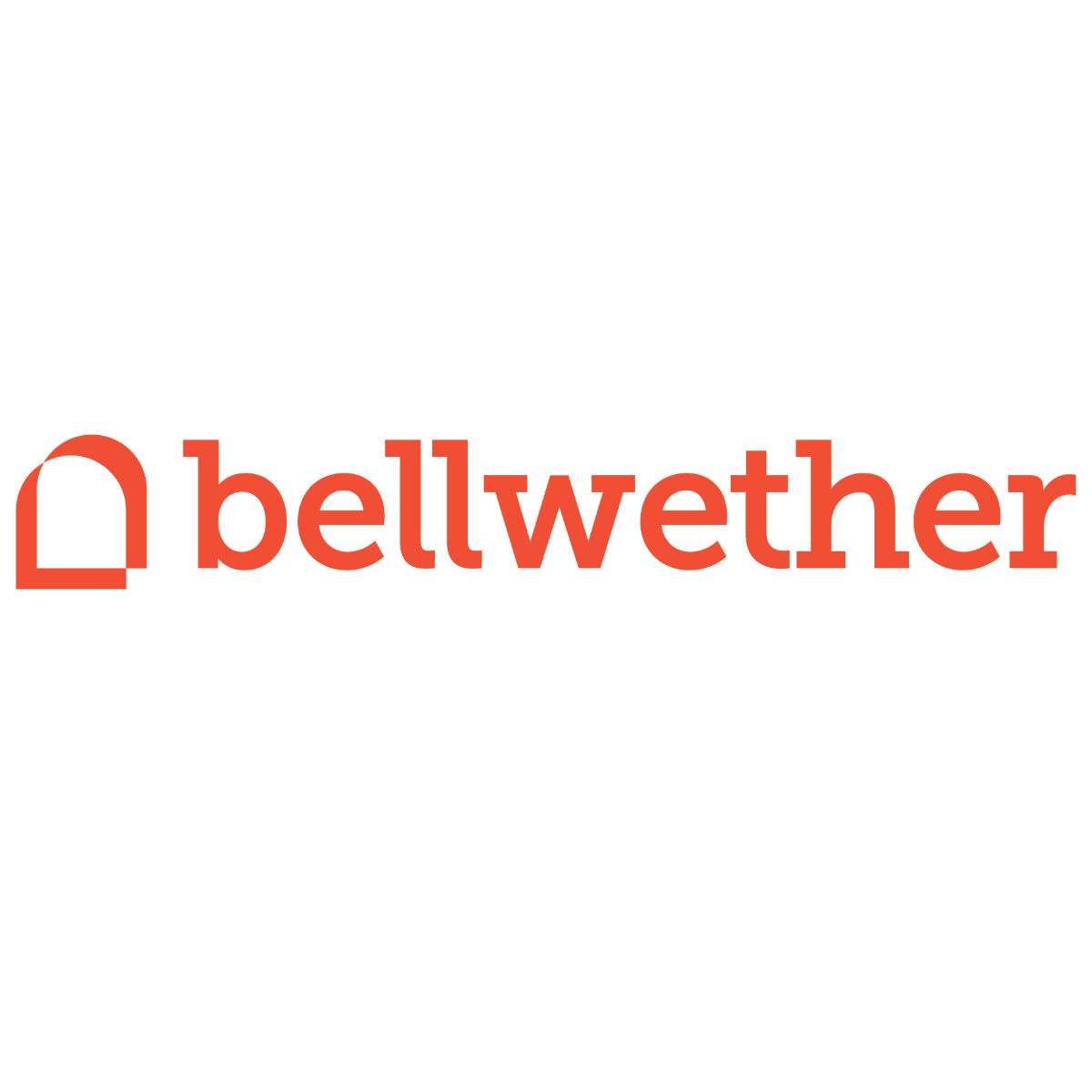 The bellwether logo is red on a white background