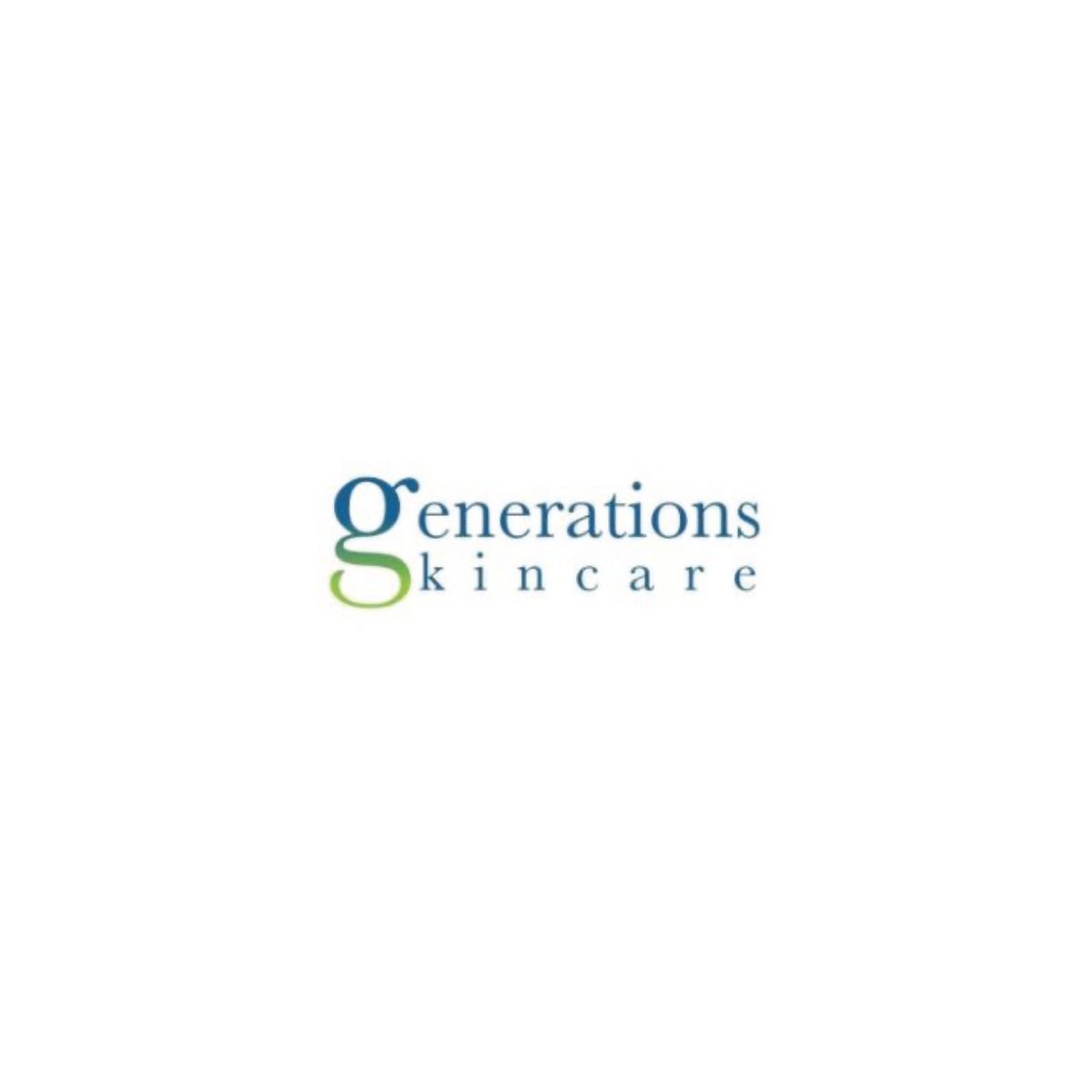 Generations skincare logo on a white background