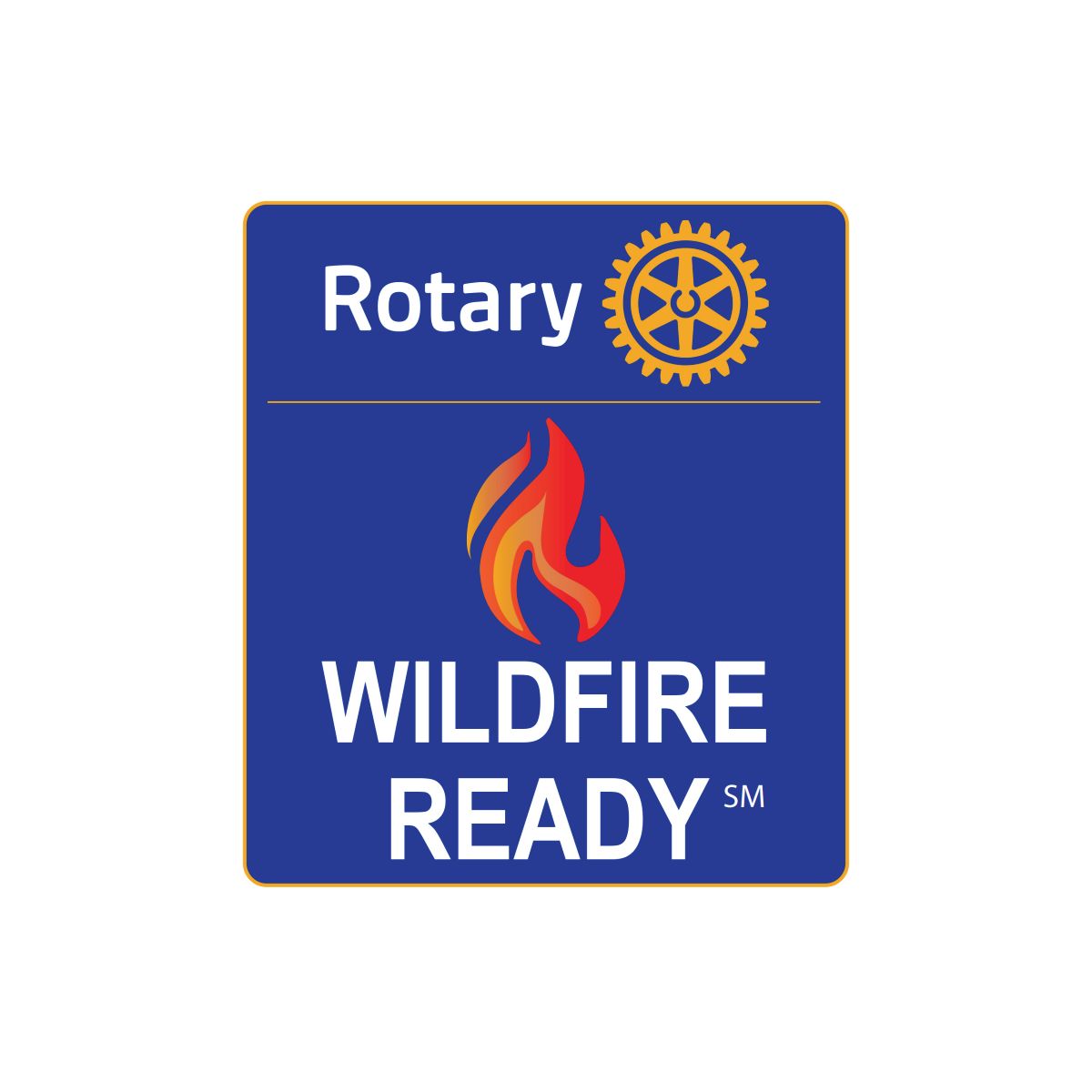 The logo for the rotary wildfire ready program