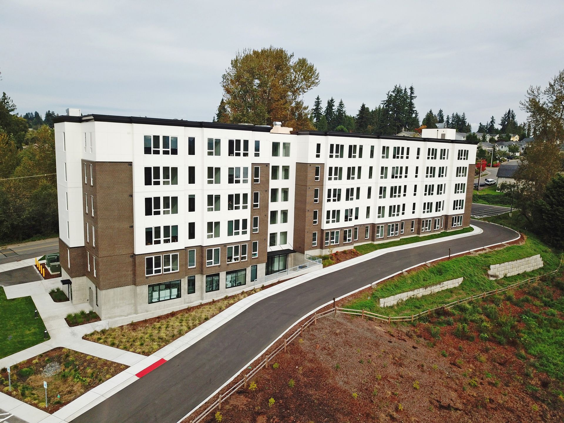 Second building photo shot from a drone