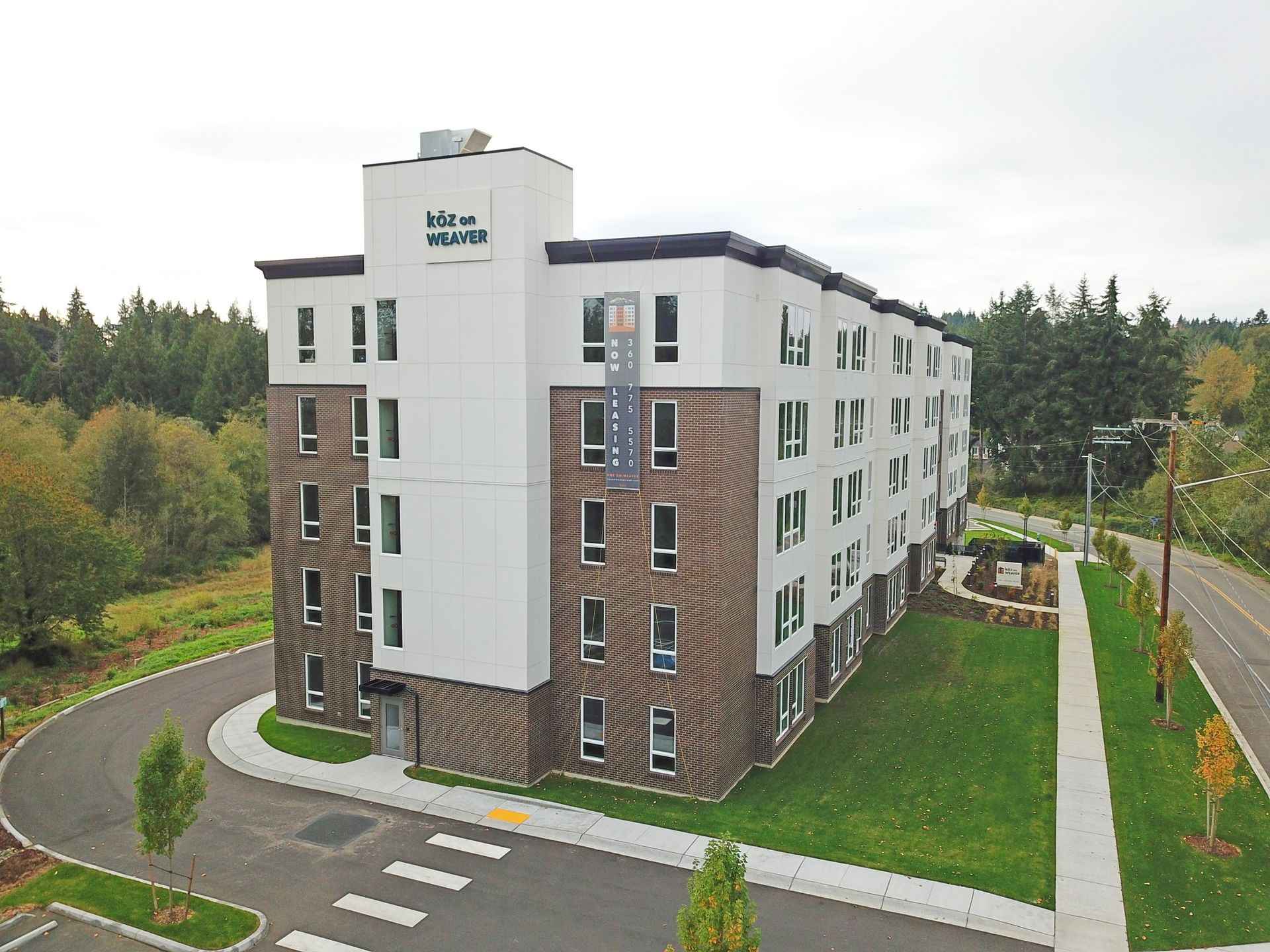Building photo shot from a drone