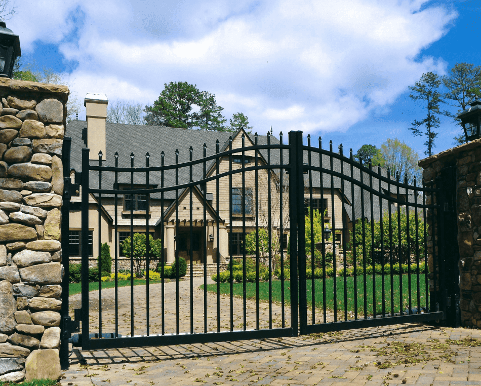 beautiful black gate