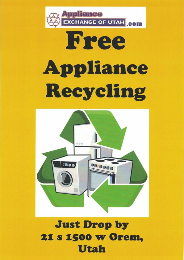 Free appliance recycling banner