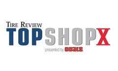 The logo for the tire review topshopx presented by goals.