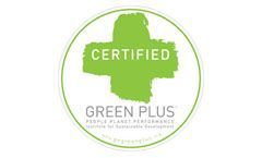 A green plus certified logo with a green cross in a circle.