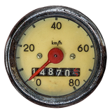 A speedometer with the number 40 on it