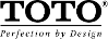 TOTO logo in black text, with the tagline "Perfection by Design" underneath.