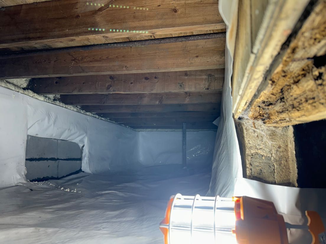 There is a light in the corner of the room.