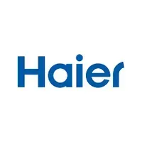 The blue Haier brand logo on a white background.