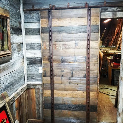 Rustic Furniture — Sliding Wood Door in Salt Lake City, UT