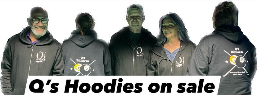 Hoodies On Sale — Boise, ID — Q's Billiards & Eatery
