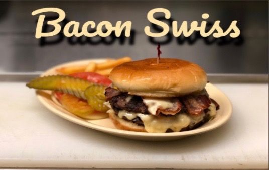 Bacon Swiss — Boise, ID — Q's Billiards & Eatery