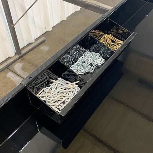 bolt bin Roadboss Toolbox organizer for flatbed trucks