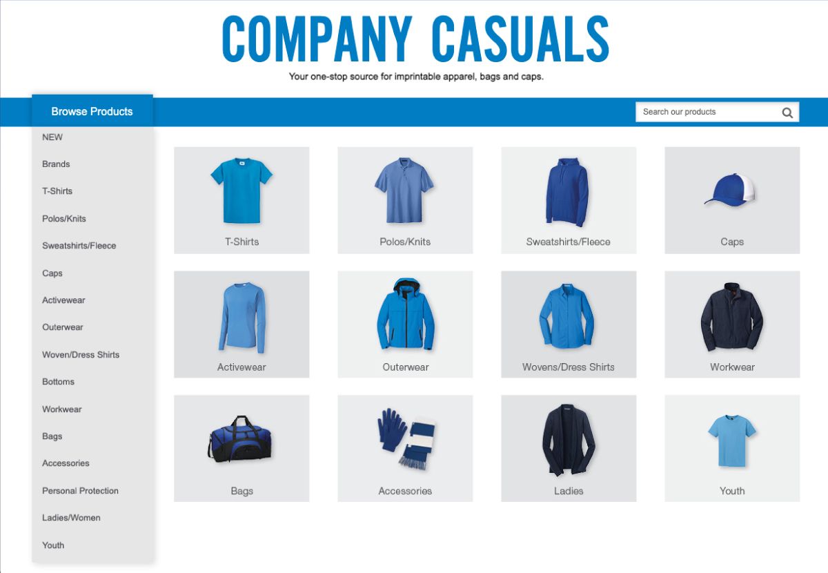 Company Casuals Custom Apparel Catalog