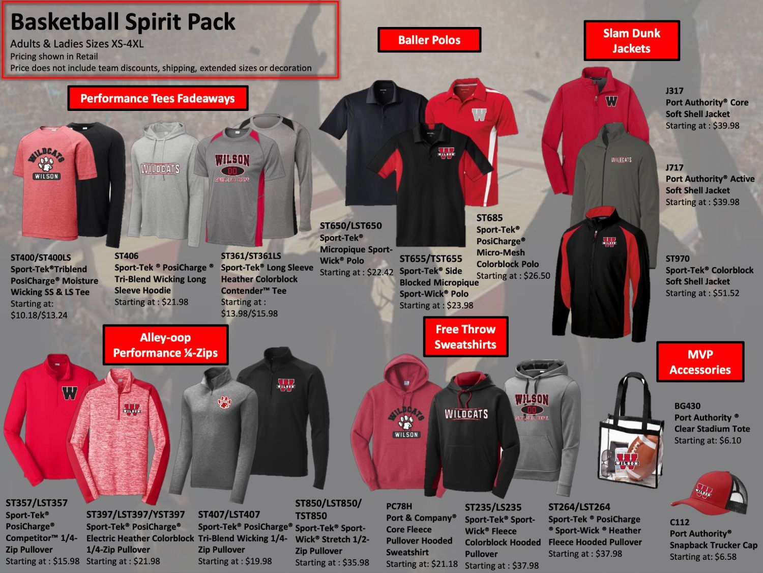 Custom Basketball Fanwear