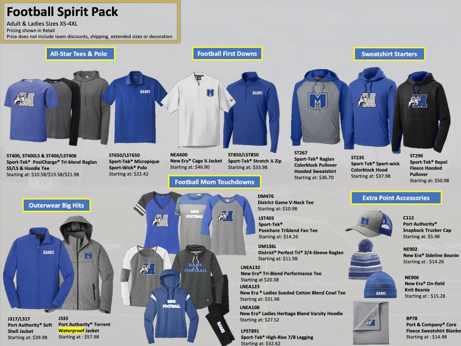 Custom Football Fan Wear