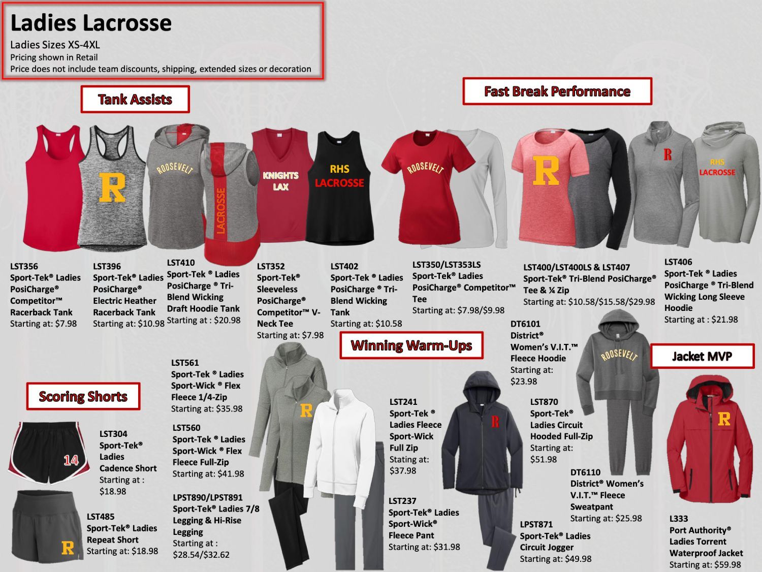 Custom Womens' Lacrosse Uniforms & Gear