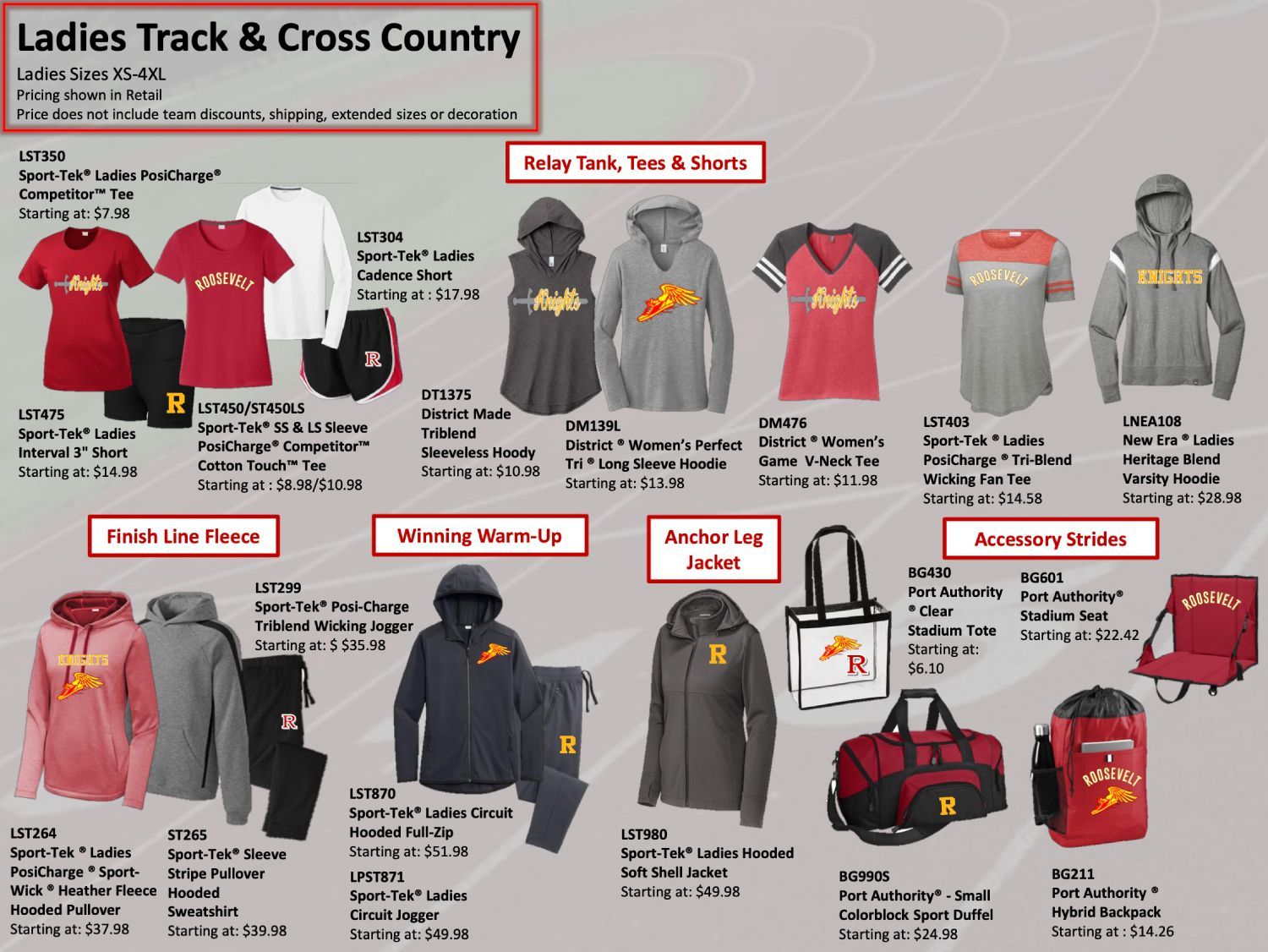 Custom Women's Track & Field Uniforms & Gear