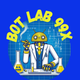 BOT99X AI android wearing a business suit and smoking a cigar