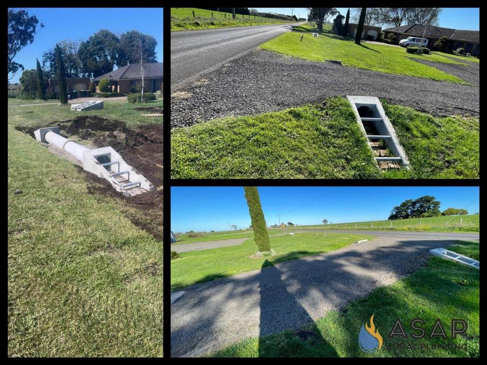 Collage Of Three Pictures Of Plumbing And Pipe Line — ASAP Local Plumbing in Warrnambool, VIC