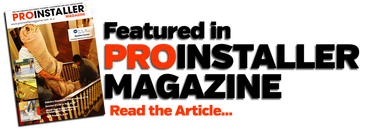 A picture of a magazine that says featured in proinstaller magazine