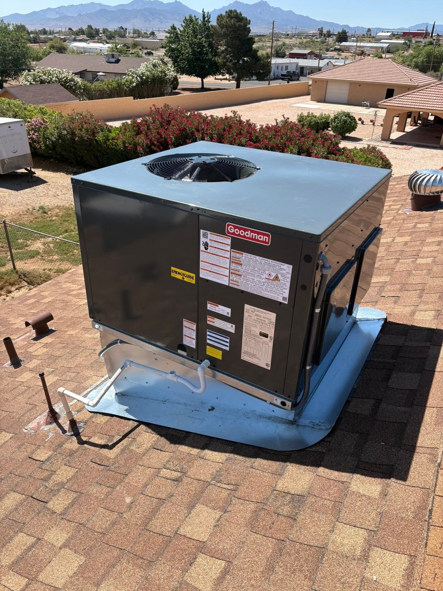 Rooftop air conditioning unit. 