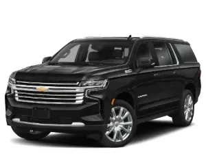 A black premium SUV is shown on a white background.
