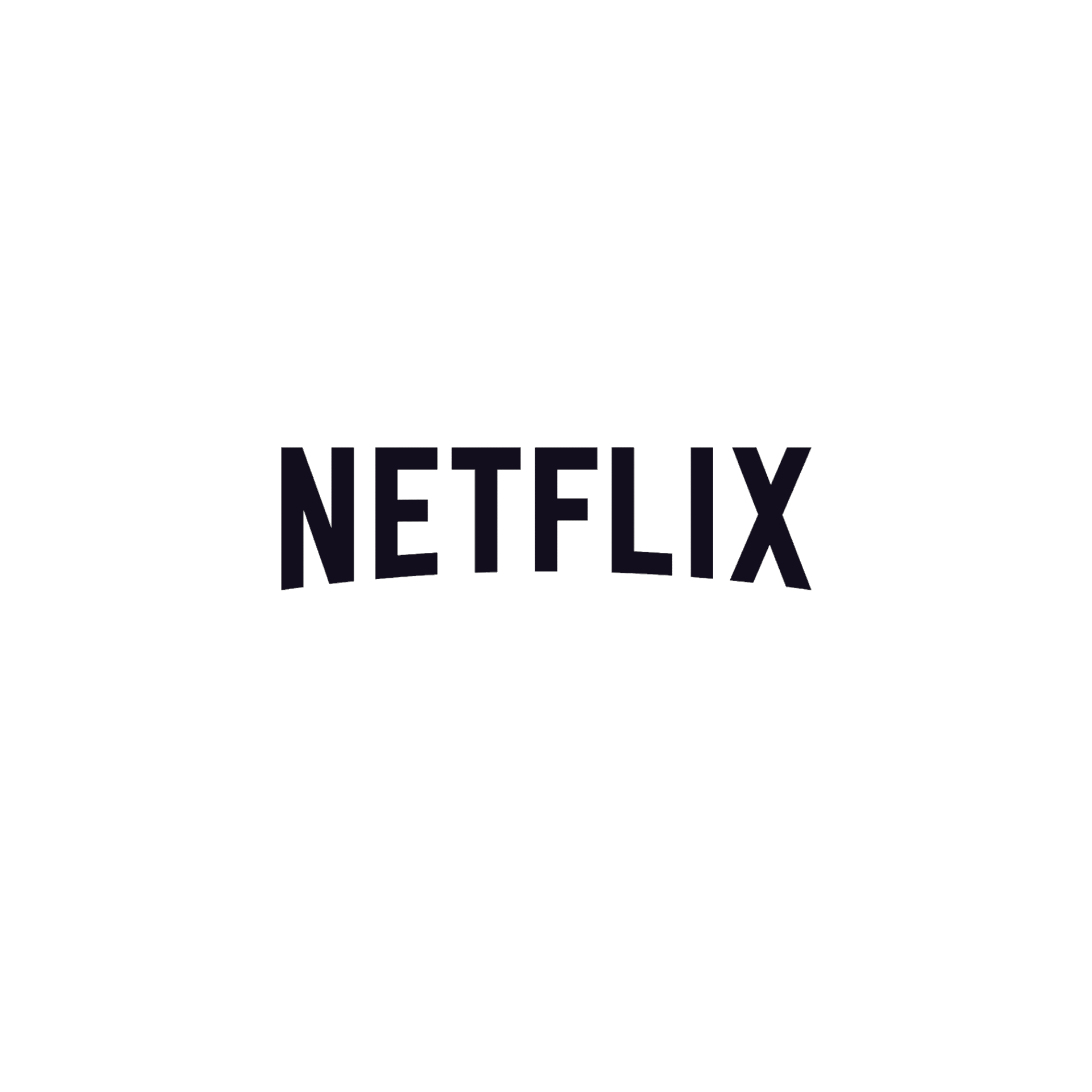 A black and white logo for netflix on a white background.