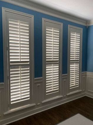 Wood Shutters with Front Tilt