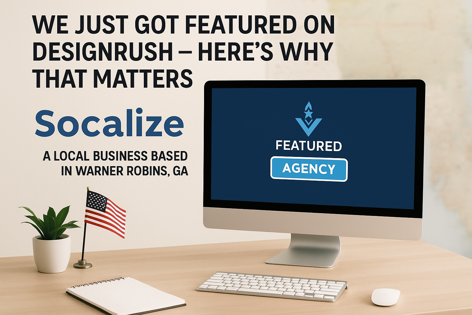 Website Development on a computer from Socalize