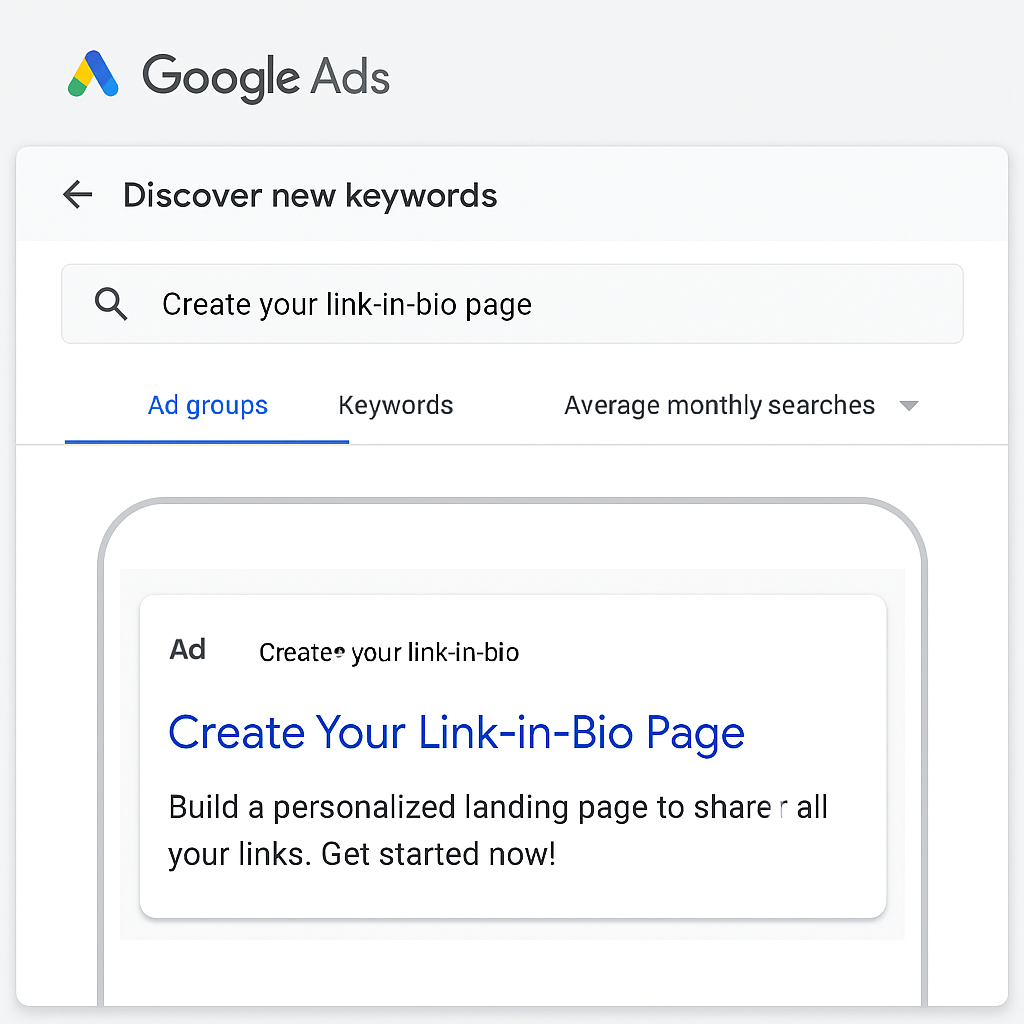 an example of a Google ad, showing an example of PPC