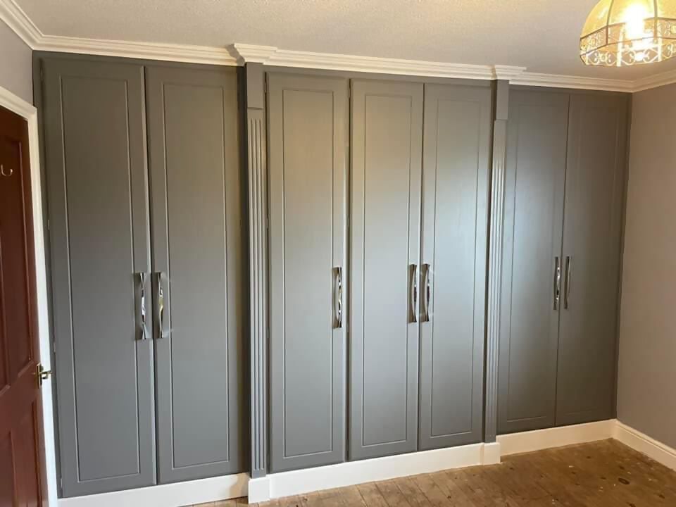 dust grey full pencil routed