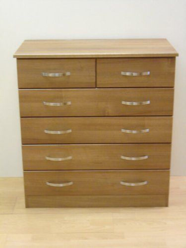 4 + 2 Drawer Chest in Lancaster Oak