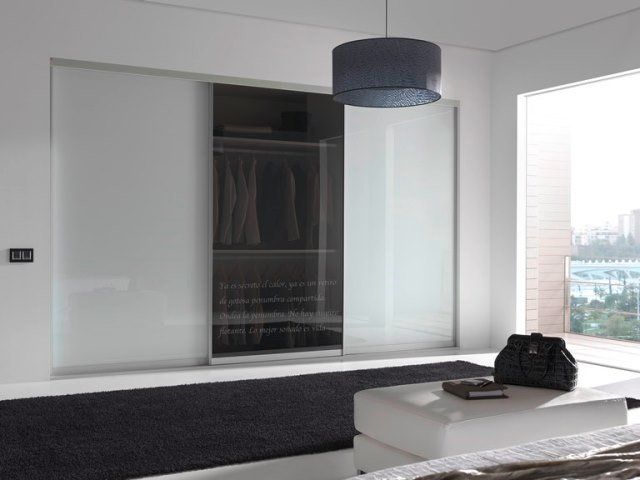 White and Clear Glass - Sliding