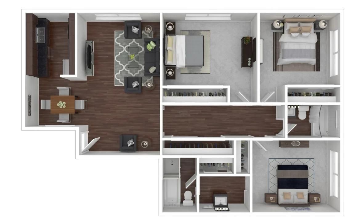 3x2 Floor Plan