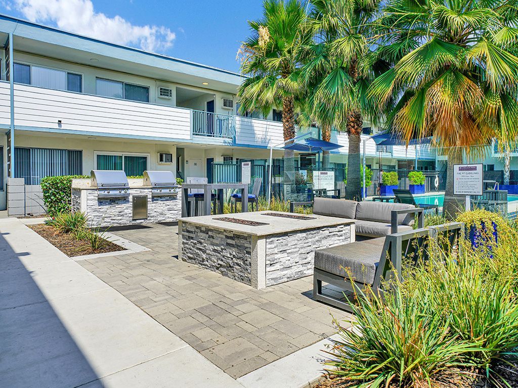 Photo of a community firepit area