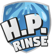 A logo for a company called h.p. rinse