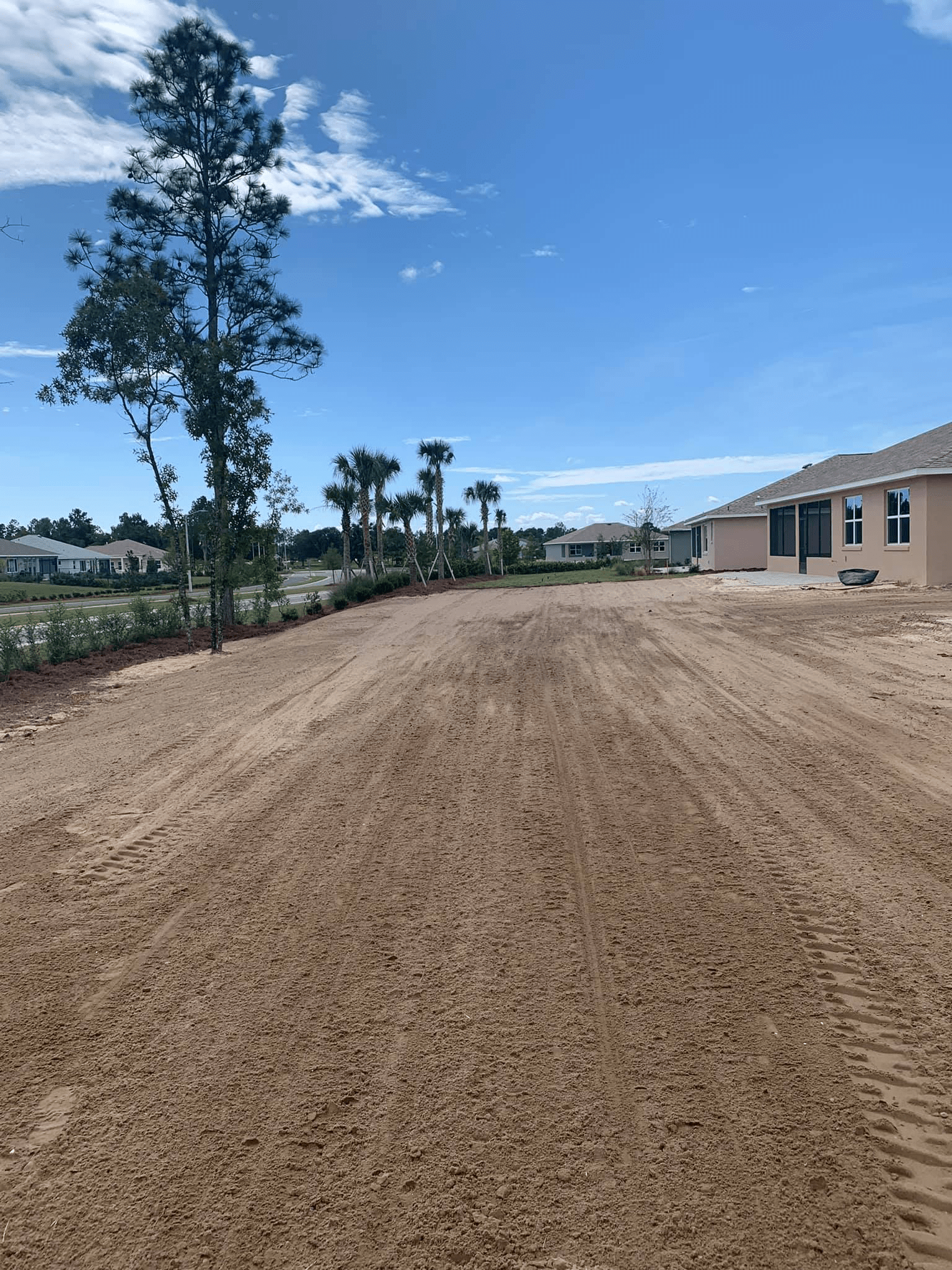 Empty plot of land after land clearing service in Inverness, FL.
