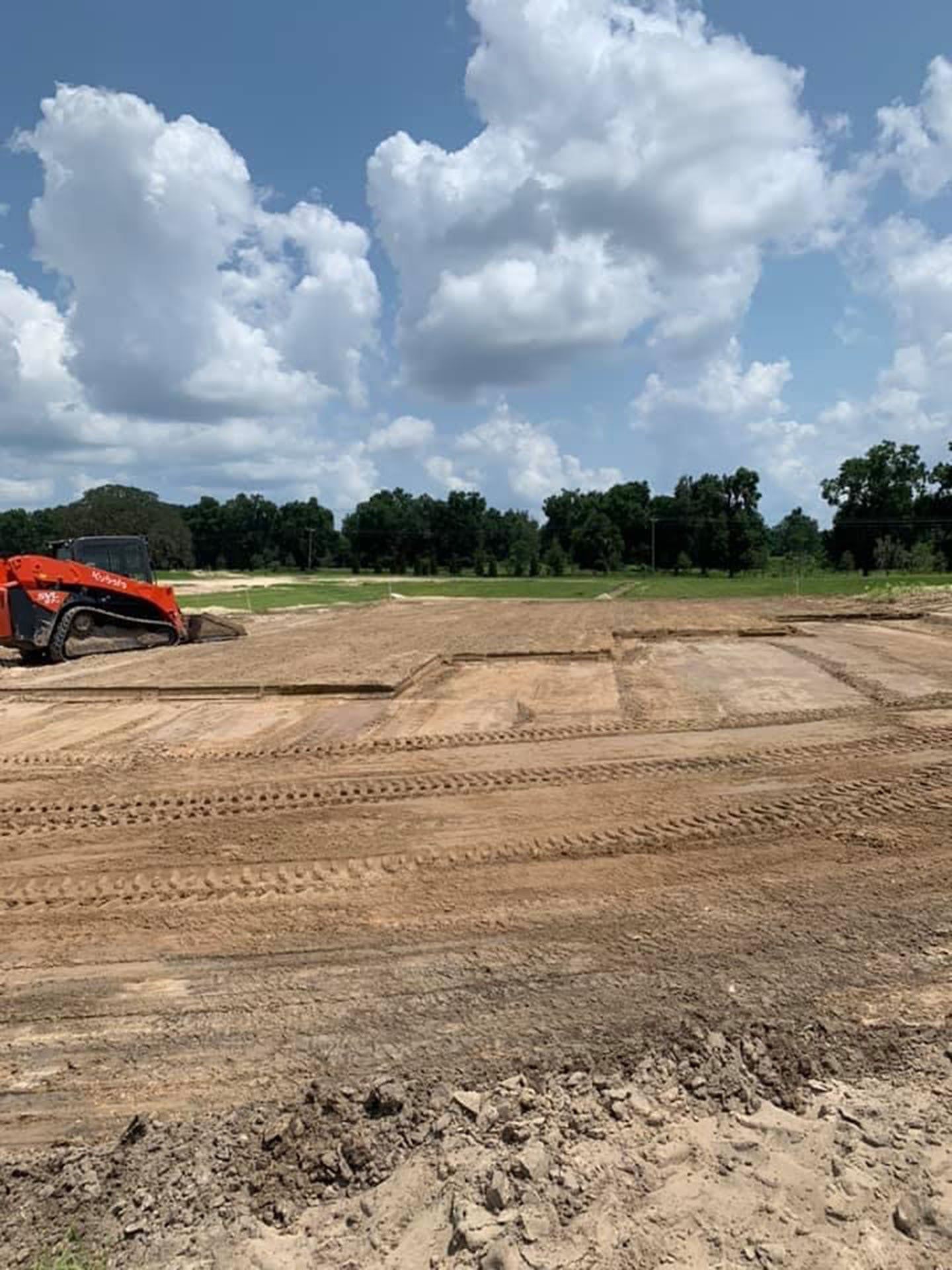 Land clearing project in progress in Ocala, FL.
