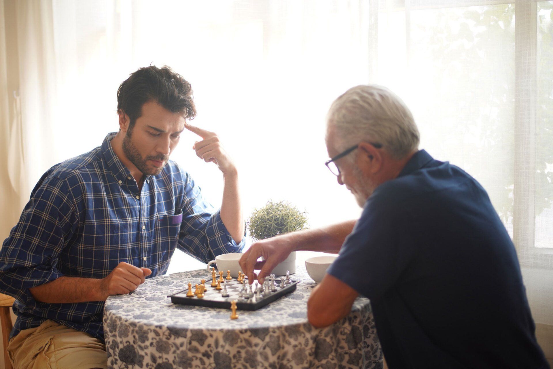 Two men playing chess — Derry, PA — Specialty Home Care