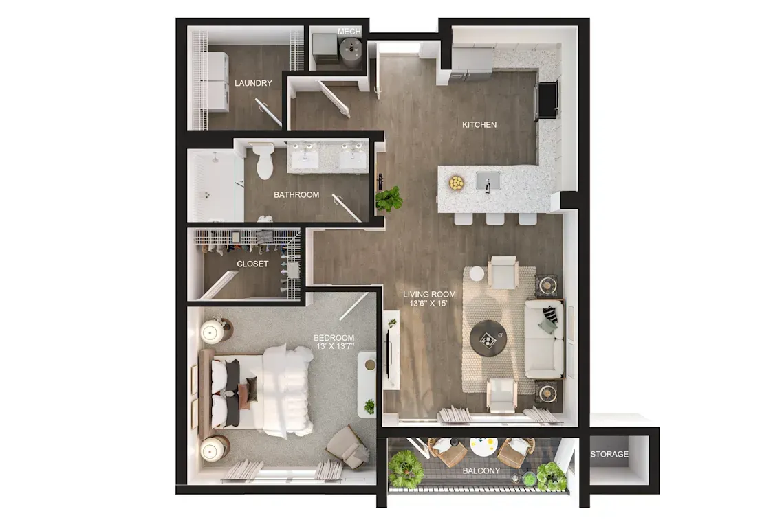 A2 floor plan image.