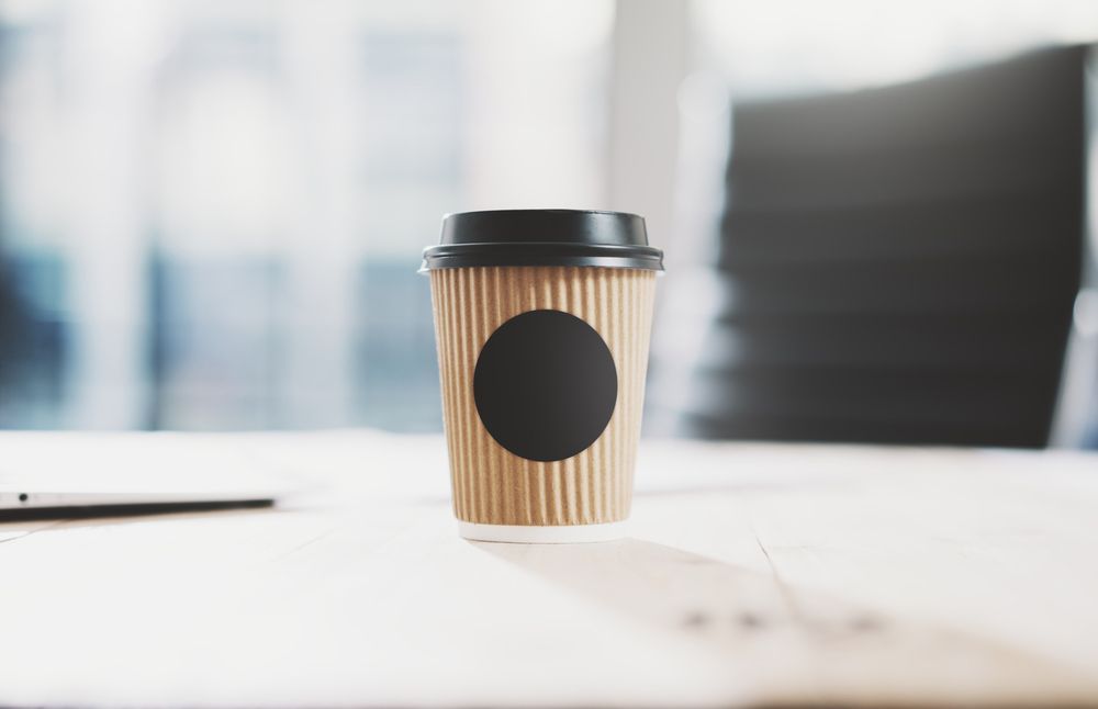 Blank Craft Paper Coffee Cup — Local Newsagent in Moss Vale, NSW